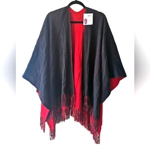 Black and Red Women's Shawl